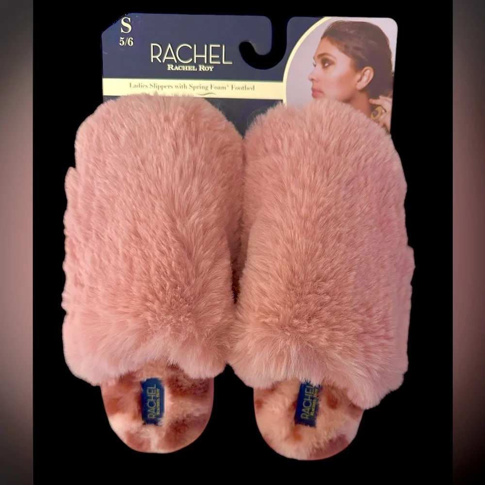 Rachel Roy Women’s Slippers Pink Size Small NEW WITH TAGS - Picture 1 of 6